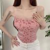 Spicy Girl Lace Camisole Vest with Women's Chest Cushion Worn Inside and Outside Beautiful Back and Slimming Design Top