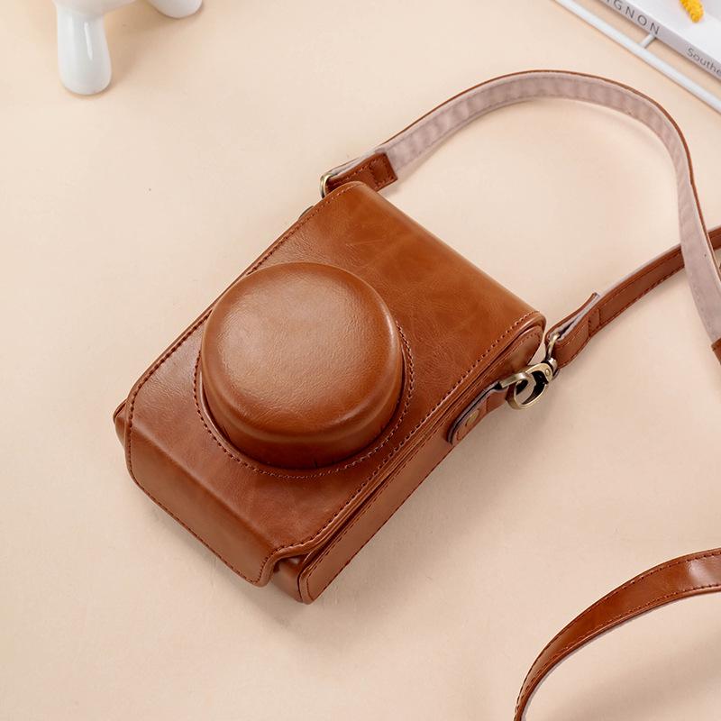 Fujifilm X100 Serie Leder Kameratasche für X100VI, X100, X100S, X100T, X100F, X100V - Schutzhülle