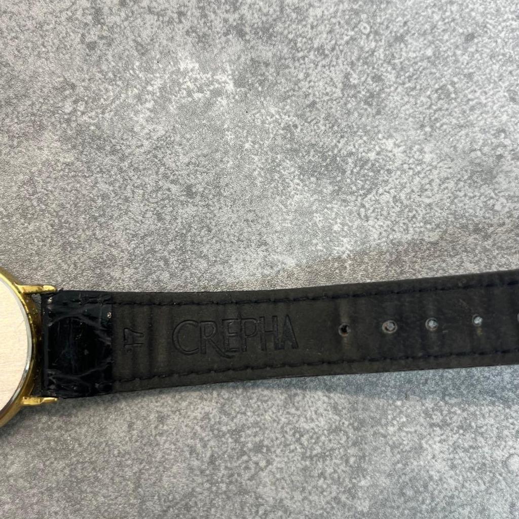 Used ALBA quartz watch gold black