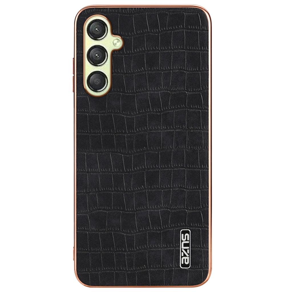 AZNS For Samsung Galaxy A16 5G/A16 4G Case Electroplating Crocodile Texture PU+TPU Phone Cover