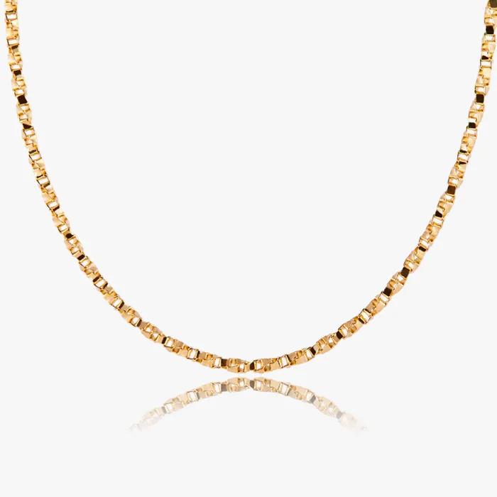 14K 18K Box Twist Chain Gold