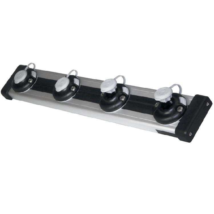 Aluminiumlegierung Schiebe-Schienenhalterung Kanus Kajak Montagebasis Angelrutenhalter Montagebasis Gepäckträger Einfach zu bedienen