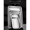 MOLUONA 304 Stainless Steel Deep Rectangular Tray