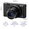 Sony RX100V Kompakt-Digitalkamera mit gestapeltem CMOS, optischem Zoom, neigbarem LCD und 4K-Videoaufnahme Cyber-shot (Schwarz) 1,0-Zoll-Sensor, 2,9x