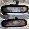 Upgraded Rearview Mirror Accessories Plush Car Rear View Mirror Cover for Women Bling Car Accessories Universal Fit