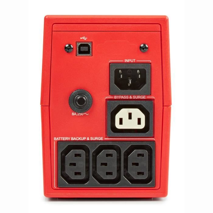 Onduleur SALICRU SPS 650 SOHO - Line-interactive - 650VA - 3 Prises IEC - Garantie 2 Ans
