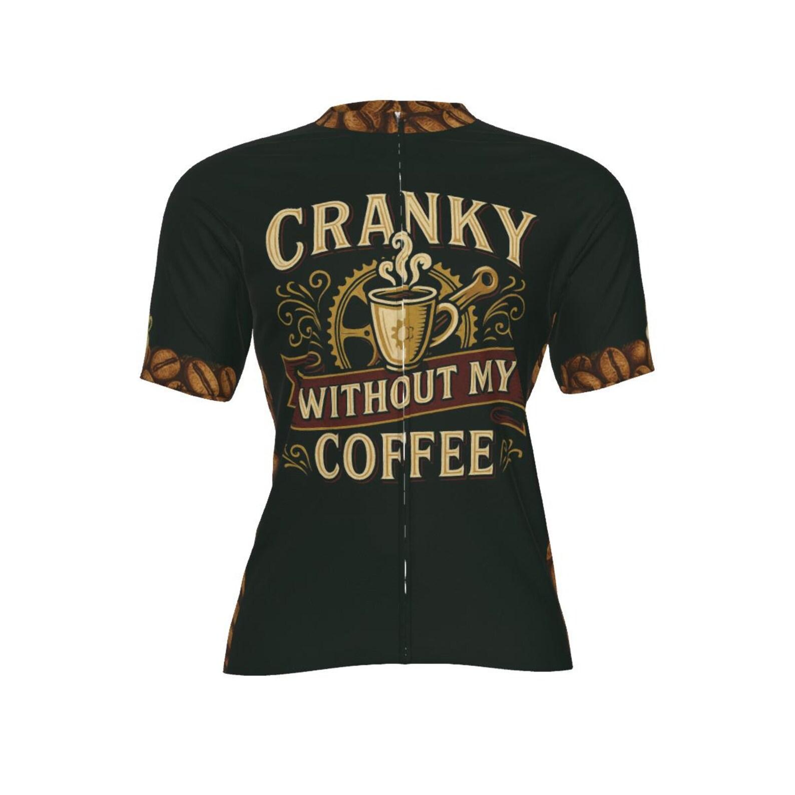 Coffee Cycling Jersey: Funny Caffeine Bike Shirt - Road & MTB S