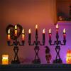 Halloween Skull/ Lamp Bar Shopping Mall Layout Props Candlestick Ornaments Candle Lamp Window Ornaments Luminous Night Light
