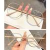 Fashion Ladies Transparent Reading Glasses Women Far Sight Blue Light Blocking Eyewear Men Round Presbyopia Eyeglasses
