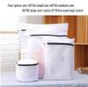 Large Black & White Fine Mesh Laundry Bag for Machine Washing and Clothing Storage