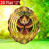Phoenix Wind Spinner. 10-inch Double-sided Metal Garden Decor for Yard, Porch or Door.