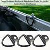 4pcs V Rings Hook Tie Down Ring Load Anchor Trailer Forged Lashing Ring of Anchor