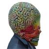Attacks Martian Soldie Halloween Mask Full Head Latex Scary Alien Brain Party Mask UFO Mars Cosplay Costume Props