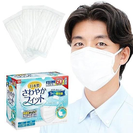 Reck Japan-made non-woven fabric mask refreshing fit (individually packaged) / wide rubber JIS standard compliant National Industry Association VFE 99