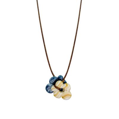 Unbalanced Daisy Pendant String Necklace