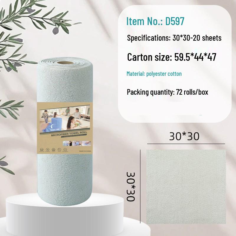 Hand-Tearable Microfiber Kitchen Towels: Absorbent, Disposable, Multifunctional Cleaning Rags