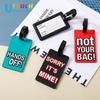 Soft PVC Rubber Luggage Tag with Boarding Strap and ID/Card Holder
