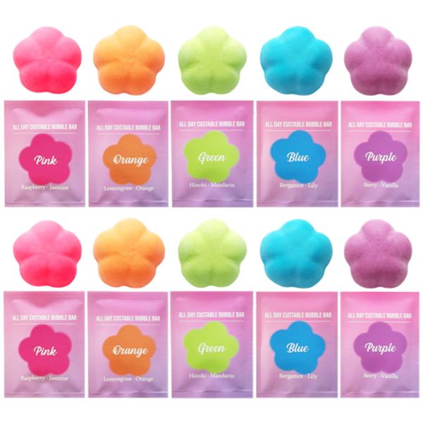 

[Индивидуальная упаковка] 10 упаковок средств для пенных ванн All Day Custom Bubble Bar 30 г, 10 корейских косметических средств