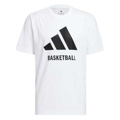 adidas Aeroready Letter Logo Print Comfortable Durable Casual Short Sleeve T-Shirt Men Tops White JI7099