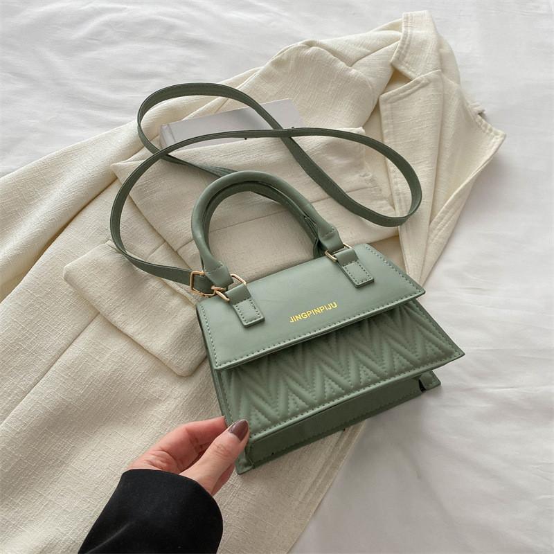 Stylish 2024 Spring Korean Vintage Casual Handbag In Black Khaki Orange Green And Pink Colors