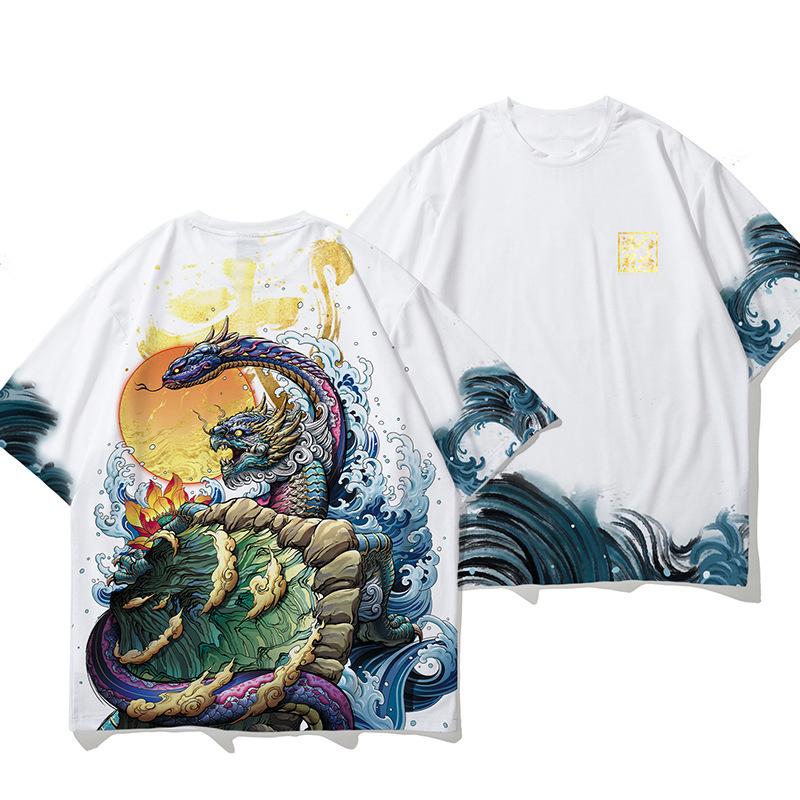 Summer T-shirt 3D Cartoon Animation Printed T-shirt Short Sleeved T-shirt Top