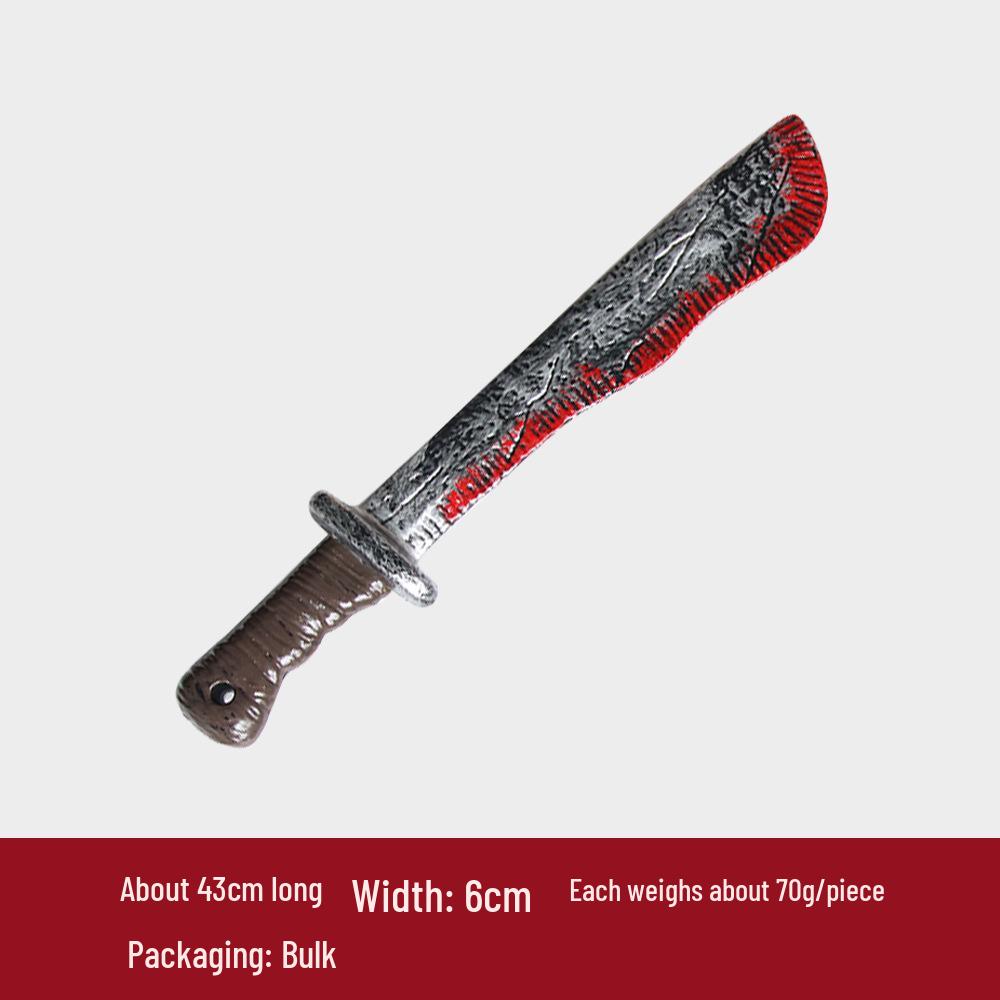 Halloween Simulated Blood Kitchen Knife Prank Prop - Ghost Festival Decoration