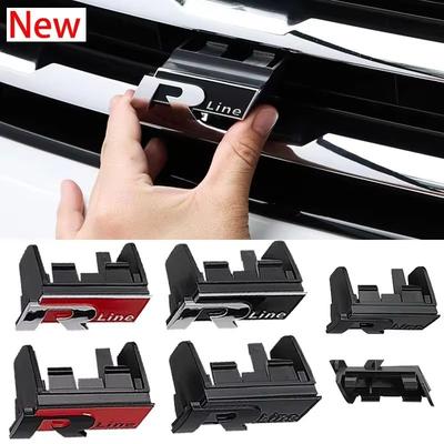 Abzeichen Aufkleber Für Volkswagen VW Rline Logo Tiguan L TAYRON TACQUA T-ROC X Bora Passat Touran CC Golf ABS Auto Frontgrill Emblem