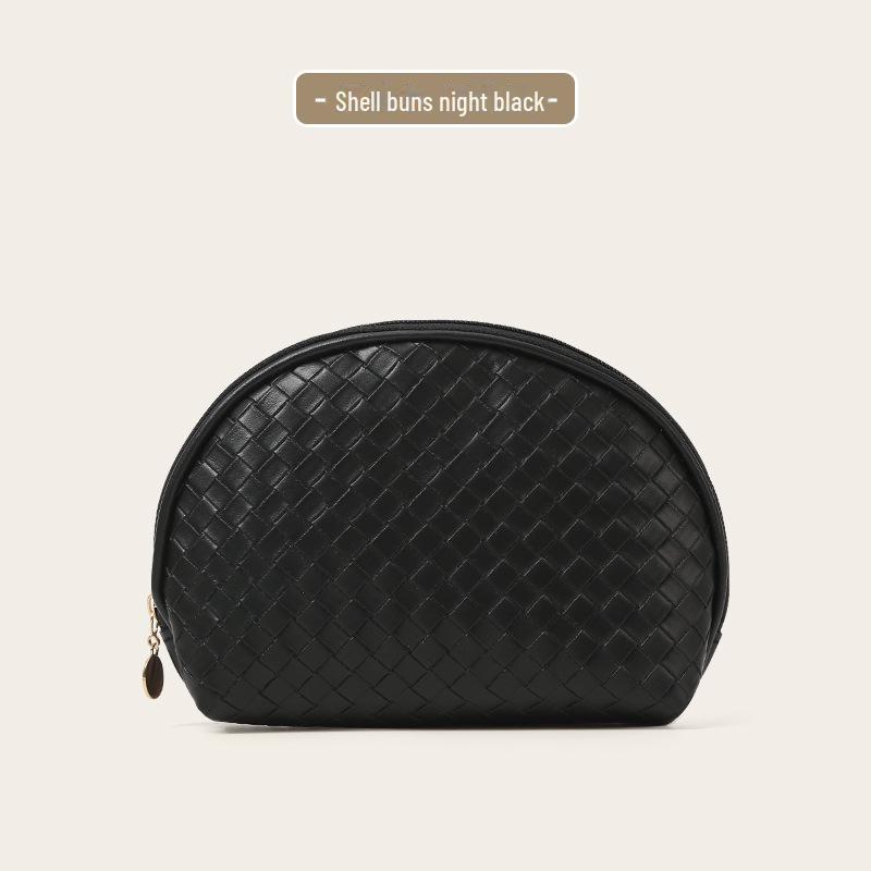 

2024 Большая вместительная водонепроницаемая плетеная косметичка из полиуретана