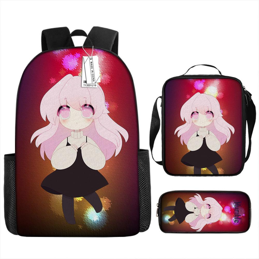 Two-dimensional Gacha Animation Schoolbag Cartoon Primary School Students Schoolbag Children Backpack Anti-splashing Bag