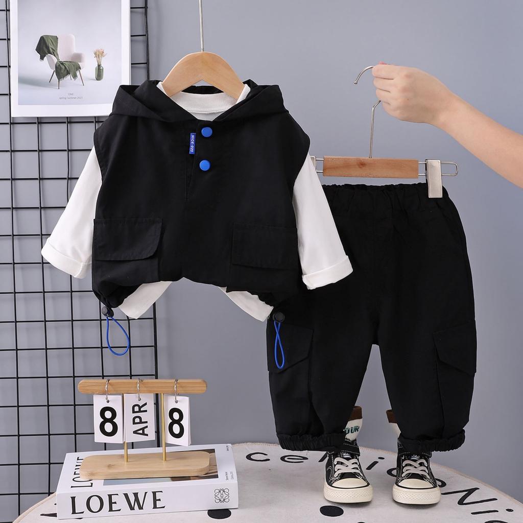 Uformelt langermet sett for barn, komfortable hverdagsantrekk