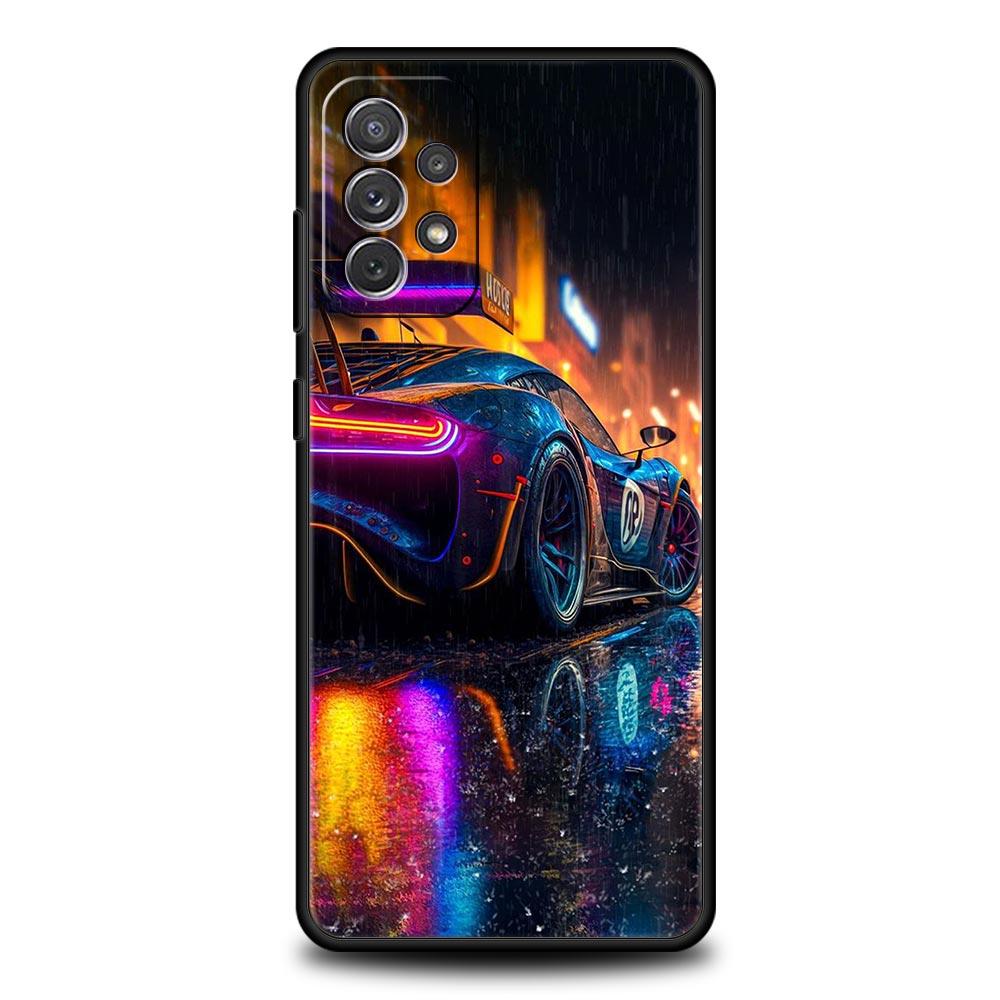 Blue Red JDM Sport Car Phone Case For Samsung Galaxy A17 A07 A55 A35 A25 A15 A05 A33 A31 A23 A21s A13 A41 A73 A53 A51 A71 Cover