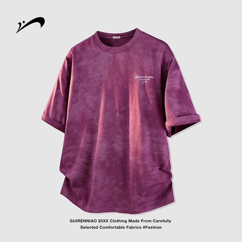 Американская хлопковая футболка Guirenniao с эффектом тай-дай 3XL
