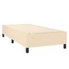 Maison Exclusive - Sommier à lattes de lit avec matelas Crème 90x200 cm Tissu