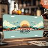 2D Flat, 1pc Vintage Aluminum Wall Sign - 6x12 Inch Retro Metal Plaque with BEIJING Cityscape Design, Perfect for Living Room