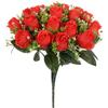 18 Heads Rose Bouquet Artificial Flower Wedding Rose Decor Silk Rose Bouquet Wedding Bride Holding Flowers
