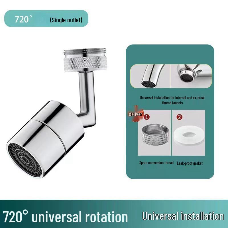 Drehbarer, druckbeaufschlagter Spritzschutz-Wasserhahnverlängerungskopf