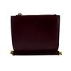 BOTTEGAVENETA Compact Wallet Solstice Leather Bifold Wallet Bordeaux Leather Women Used
