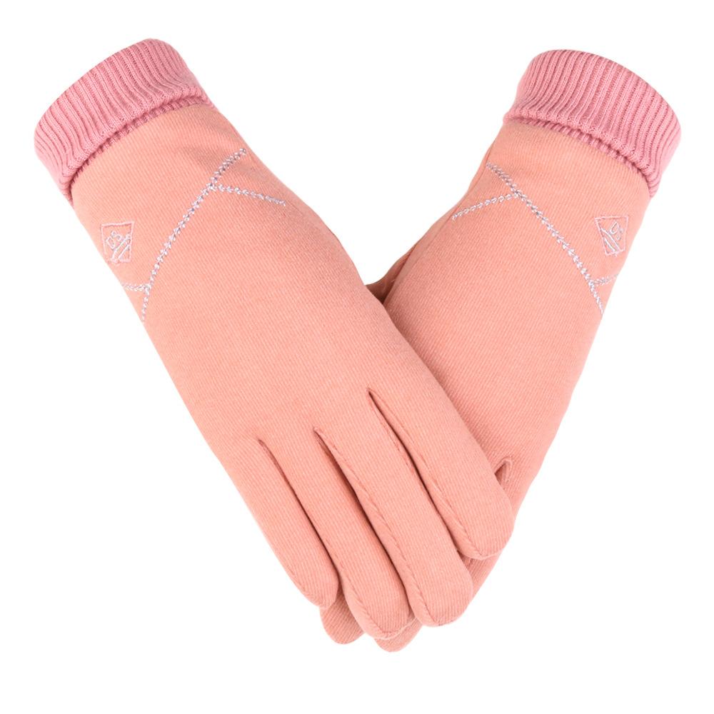 Warm Gloves for Women German Velvet Outdoor Sports Cycling Plus Velvet Thickened Windproof Winter Men Touch Screen Winter Gloves