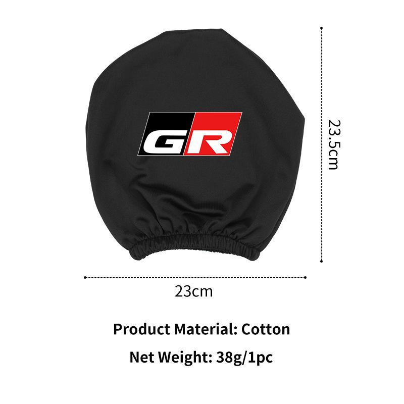 Car Seat Headrest Protective Cover Anti-Dirty Pillow Protector For Toyota GR GAZOO RACING Prado Yaris Hilux Corolla Prius Auris