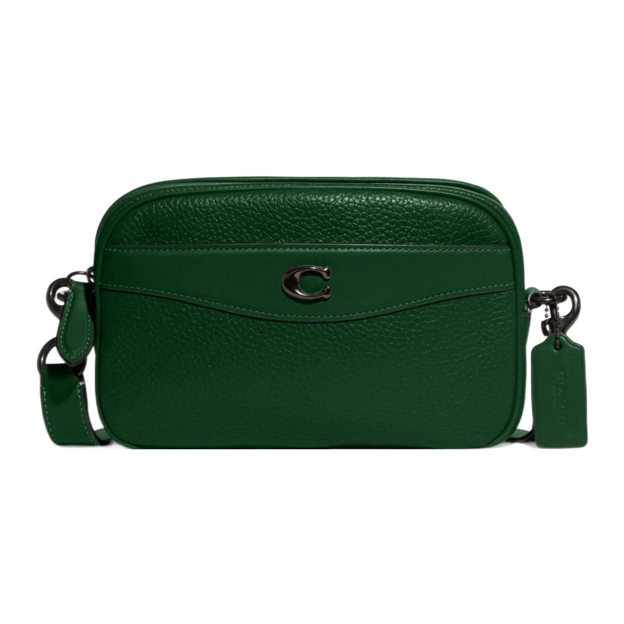 

Coach Camera 23 Zipper Closure External Pocket Soft Pebble Leather Glove Tanned Leather Camera Bag Shoulder Crossbody Bag Medium CC386-V5CZS Basic Set (Bag+Dust Bag)