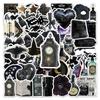 50 Sheets Gothic Dark Witch Horror Stickers: Hand-Painted Style for Phone Cases, Motorcycles, and Journals.