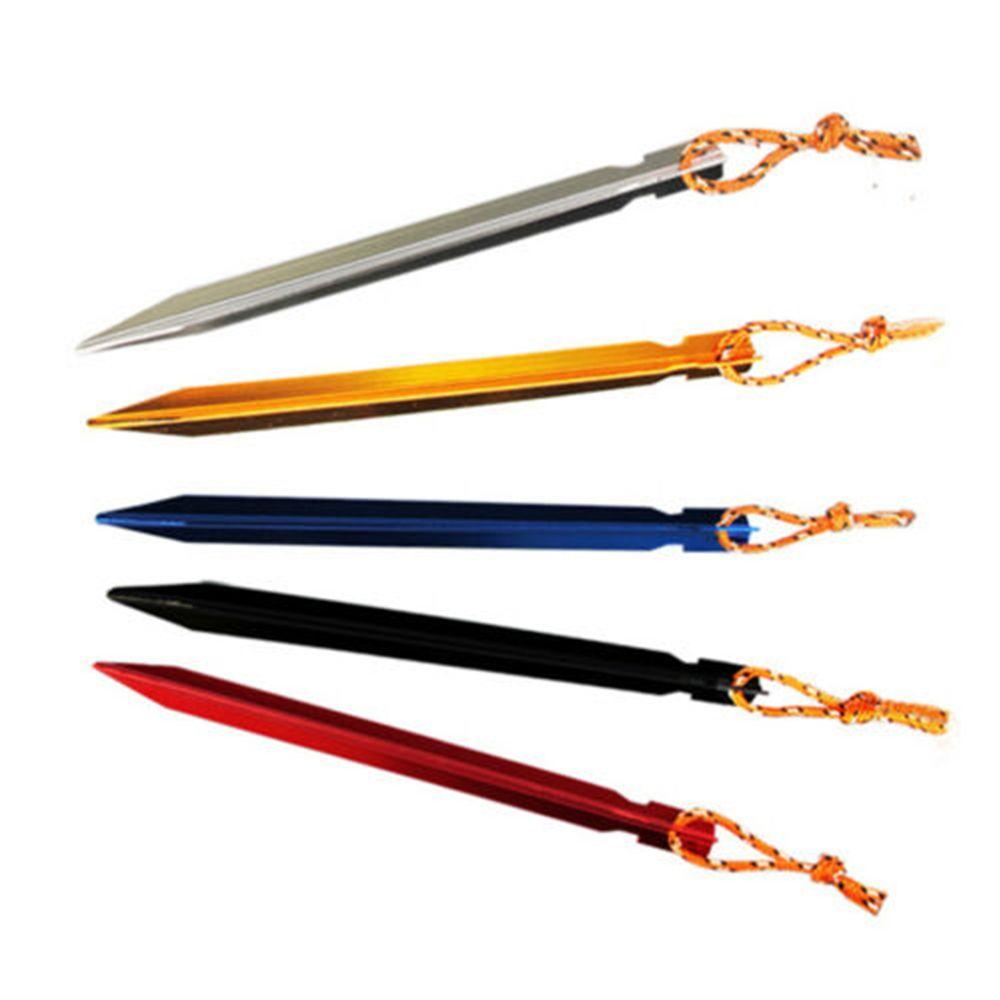 5/10pcs 18cm Ultralight Aluminium Alloy Strong Camping Hiking Tent Peg Stakes Triangular Stake Nail