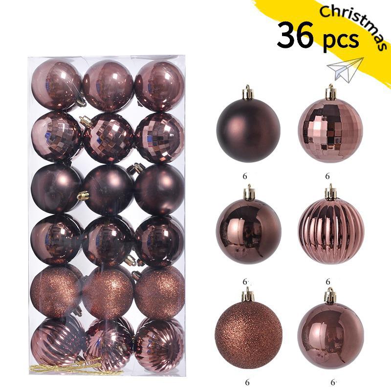3cm Weihnachtsbaumkugeln Bruchfeste Kunststoffkugeln Dekoration Frohe Weihnachten Kugeln Anhänger Set Festival Party Hausdekoration