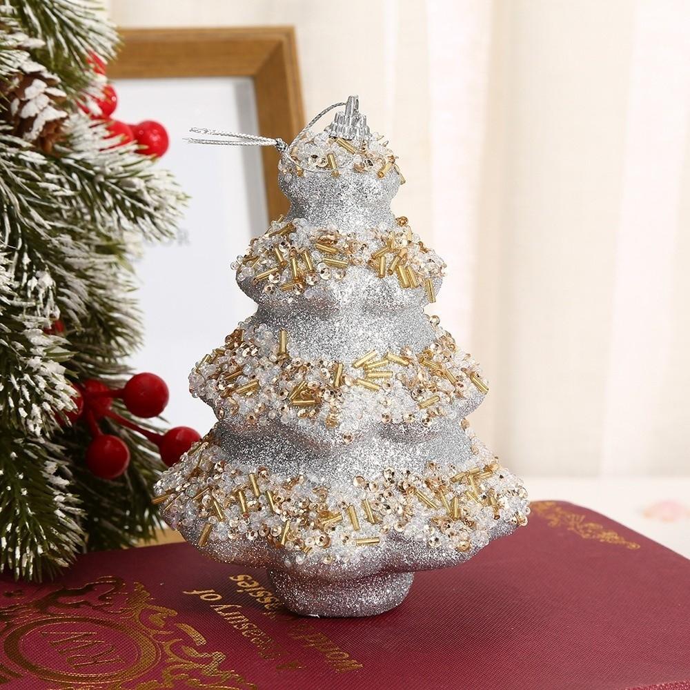 Exquisite Xmas Tree Hanging Pendant Vibrant Colors Christmas Scene Prop Indoor Decoration