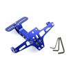 Universal Motorcycle License Number Plate Adjustable CNC LED Light Holder Rear Mount Aluminium Alloy License Plate Bracket
