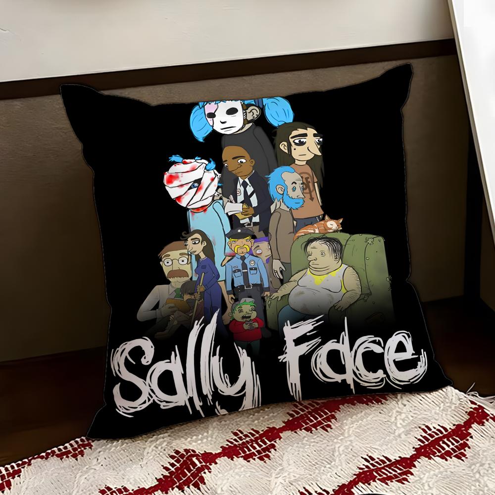 Band SSally FFace Cushion Cover Reversible Soft Durable Pillow Cover Home Car MultiScene Use for Daily Comfort