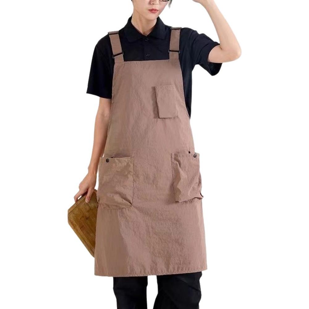 Oil-Proof Cooking Apron Adjustable Work Apron Portable Kitchen Apron Coffee Shops кофейный