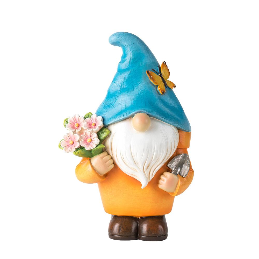 Latest Product Dwarf Goblin Good Flower Pot Home Use Outdoor Courtyard Decoration Dwarf Old Man Resin Crafts Durable