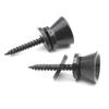 2pcs Guitar Strap Lock Pins Peg Metal Black Silver for Acoustic Electric Guitar Ukulele Bass Universal