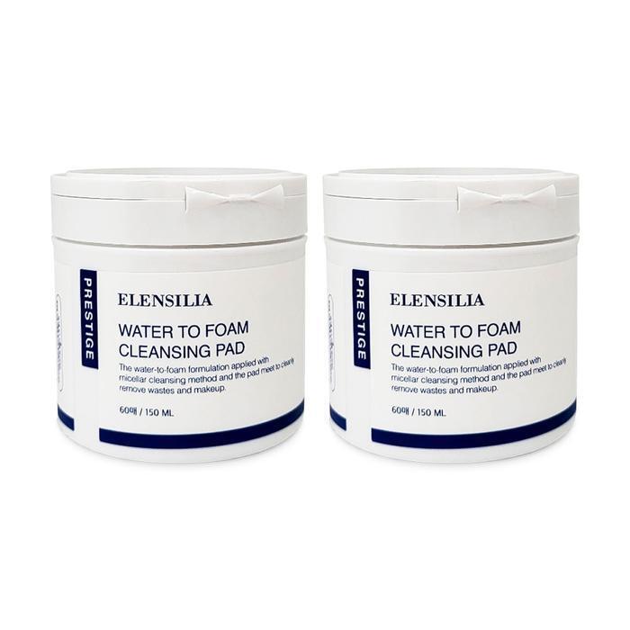 

ELENSILIA Prestige Water to Foam Cleansing Pads 60 Sheets (2 Pack) Ss (21012152)